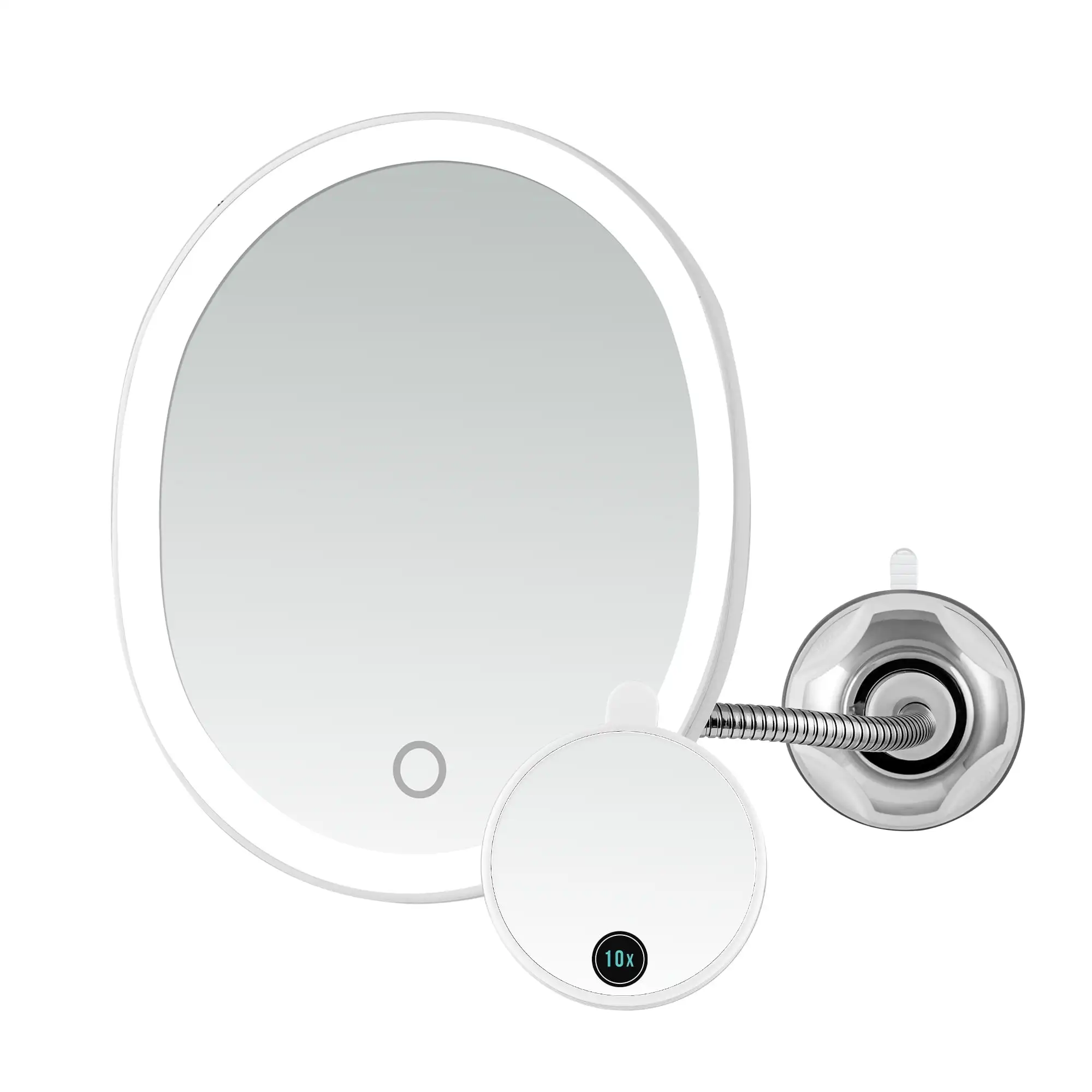 Ovente Espejo de Maquillaje Iluminado de 8,5'', Cuello de Cisne Giratorio Recargable 
Ovente Espejo de Maquillaje Iluminado de 8,5'', Cuello de Cisne Giratorio Recargable