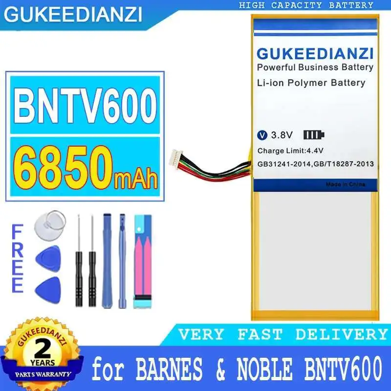 For Barnes & Noble BNTV600 Nook HD+ Plus HD+9 Ovation AVPB00 AVPB002-A110-01 GB-S02-308594-0100 Tablet Battery Safe 6850mAh
For Barnes & Noble BNTV600 Nook HD+ Plus HD+9 Ovation AVPB00 AVPB002-A110-01 GB-S02-308594-0100 Tablet Battery Safe 6850mAh