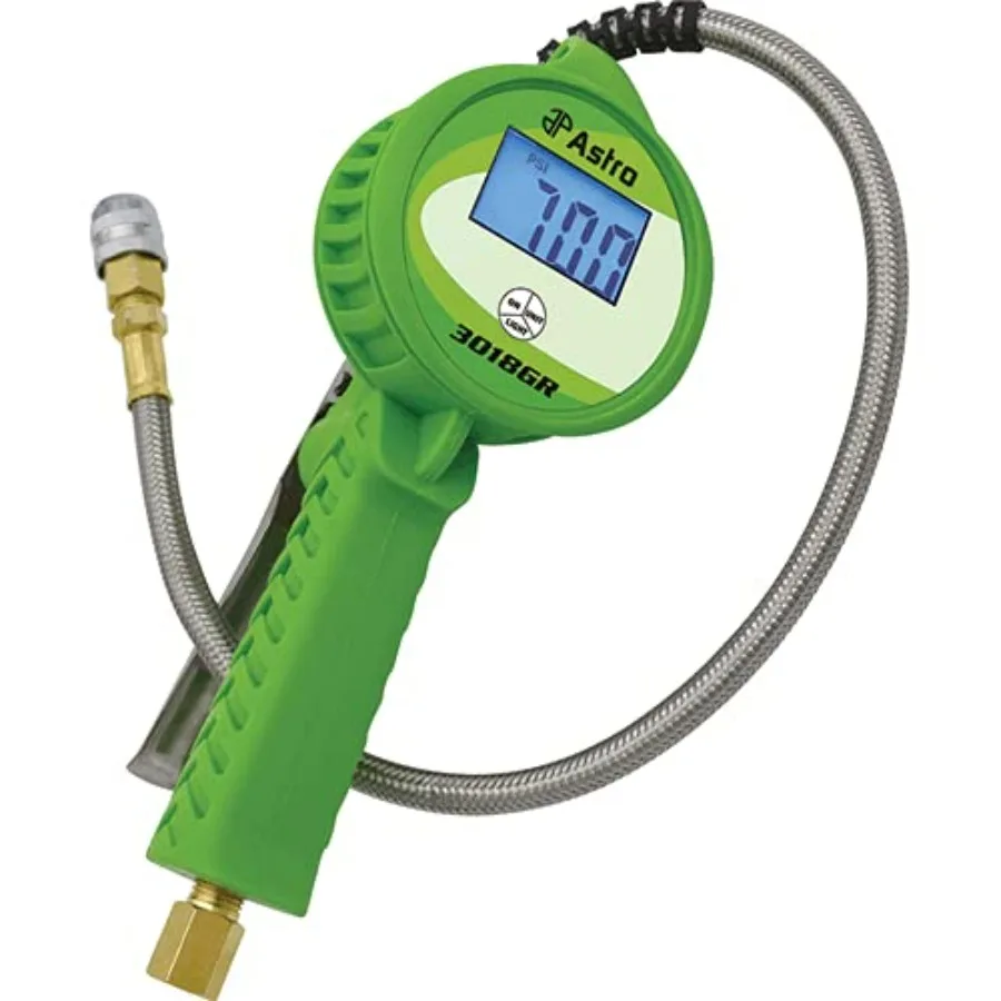 Astro Pneumatic 3.5 inch Digital Tire Inflator with Hose for Automotive Use Black Digital Display and Quick Connect Features
Astro Pneumatic 3.5 inch Digital Tire Inflator with Hose for Automotive Use Black Digital Display and Quick Connect Features
