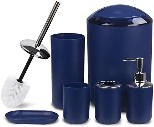 CERBIOR 6-Piece Bathroom Set – Royal Blue, Soap Dispenser, Toothbrush Holder & More – Stylish Countertop Ensemble & Perfect Gift
CERBIOR 6-Piece Bathroom Set – Royal Blue, Soap Dispenser, Toothbrush Holder & More – Stylish Countertop Ensemble & Perfect Gift