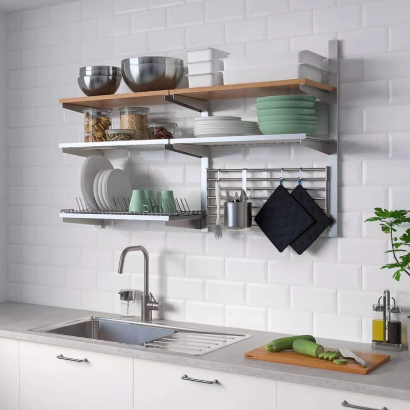 Nordic stainless steel 3 layer shelf hanging rod with shelf rod kitchens accessories Kitchen organizers Shelf multifunctional
Nordic stainless steel 3 layer shelf hanging rod with shelf rod kitchens accessories Kitchen organizers Shelf multifunctional