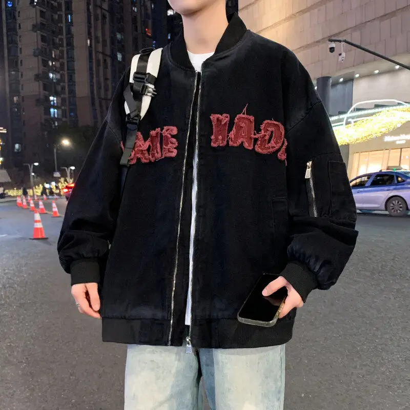 Spring Autumn New Sle Youthful Baseball Jaet Men's Trendy Jaet Student Faion Design Large Size Polyester Fiber Windproof
Spring Autumn New Sle Youthful Baseball Jaet Men's Trendy Jaet Student Faion Design Large Size Polyester Fiber Windproof