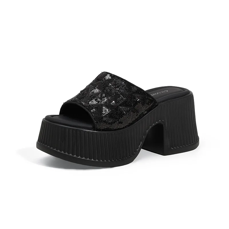 New 8.5cm Ultra-high Heel Ladies' Slippers Height Increase Thick-soled Slope Heel Women's Sandals Waterproof Platform Flip-flops
New 8.5cm Ultra-high Heel Ladies' Slippers Height Increase Thick-soled Slope Heel Women's Sandals Waterproof Platform Flip-flops