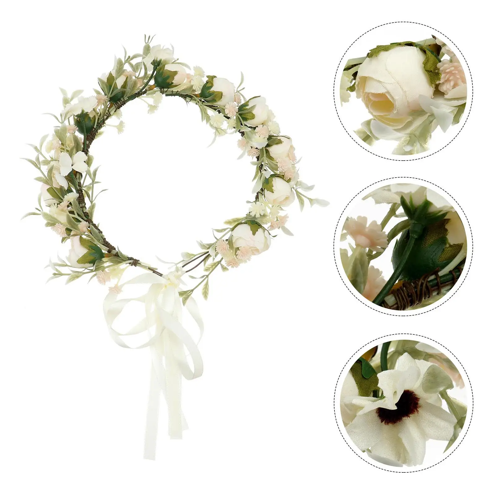 1Pcs Bohemian Garland Fake Flower Hairband Bride Head Decor Wedding Party Hair Wreath Realistic Flower Headwear Adjustable
1Pcs Bohemian Garland Fake Flower Hairband Bride Head Decor Wedding Party Hair Wreath Realistic Flower Headwear Adjustable