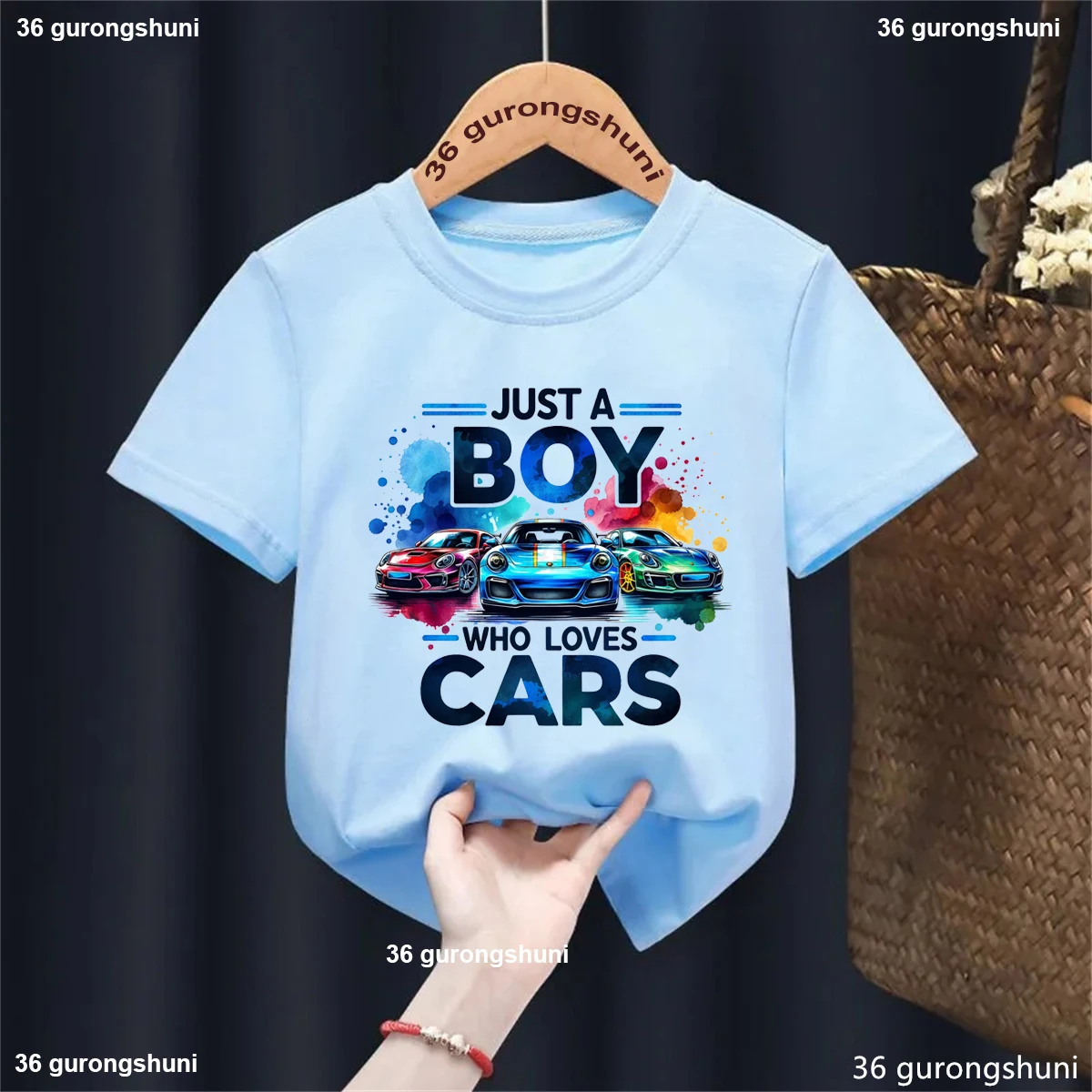Watercolor Just A Boy Who Loves Cars Graphic Printed T Shirt Boys Kawaii Kids Clothes Summer Short Sleeve Toddler T-Shirt
Watercolor Just A Boy Who Loves Cars Graphic Printed T Shirt Boys Kawaii Kids Clothes Summer Short Sleeve Toddler T-Shirt