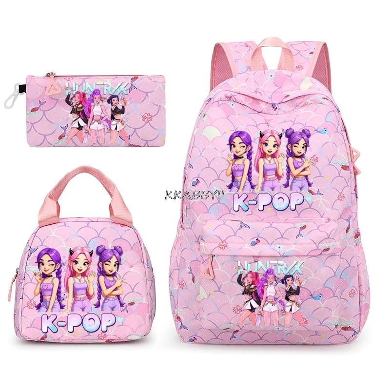 KPop Demon Hunters Backpacks 3pcs Capacity College Star Printe Backpack Simple Women Men Laptop School Bags Travel Mochilas
KPop Demon Hunters Backpacks 3pcs Capacity College Star Printe Backpack Simple Women Men Laptop School Bags Travel Mochilas