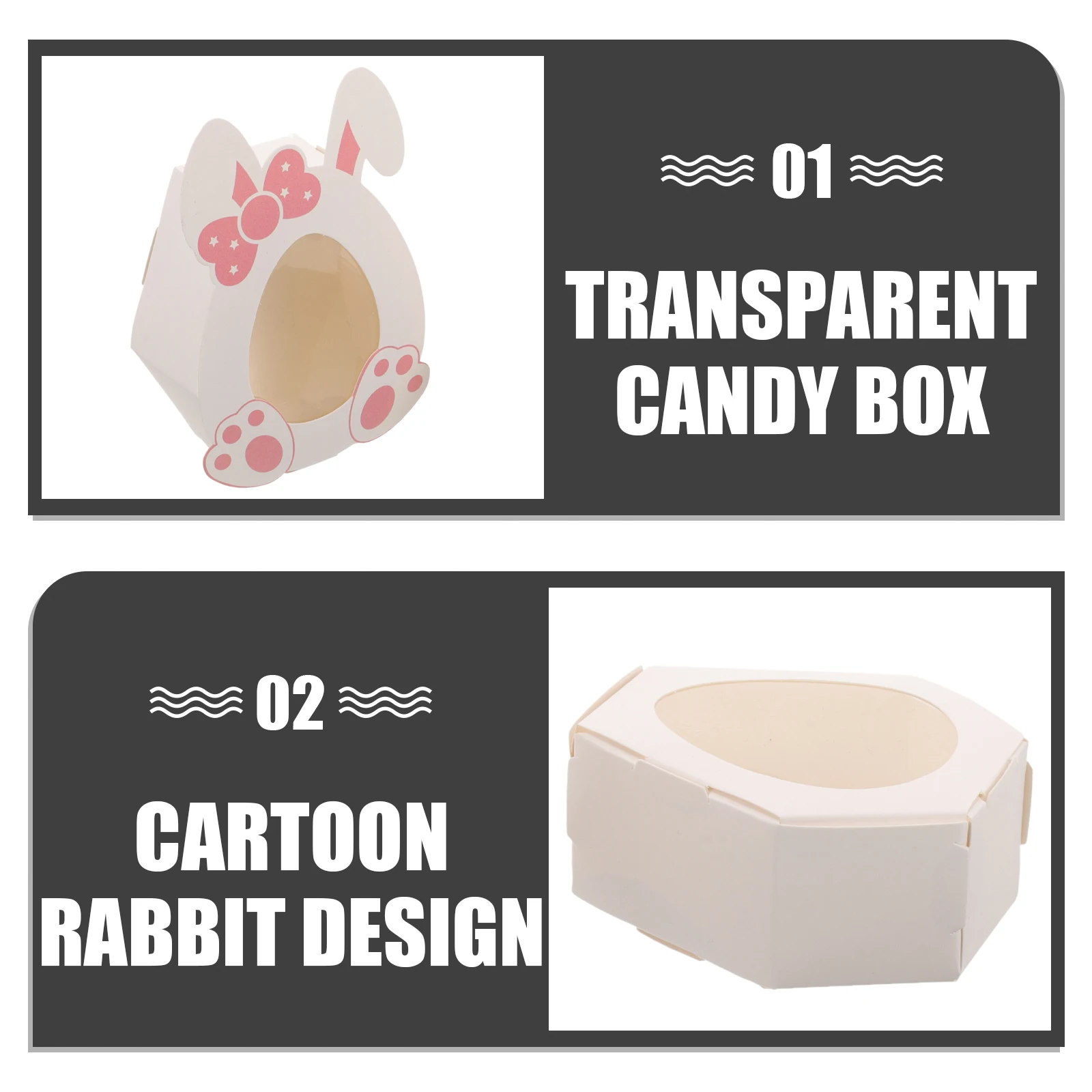 10pcs Candy Boxes Easter Gift Sweets Container DIY Foldable Party Favor Kids Cookies Holder Transparent Packaging
10pcs Candy Boxes Easter Gift Sweets Container DIY Foldable Party Favor Kids Cookies Holder Transparent Packaging