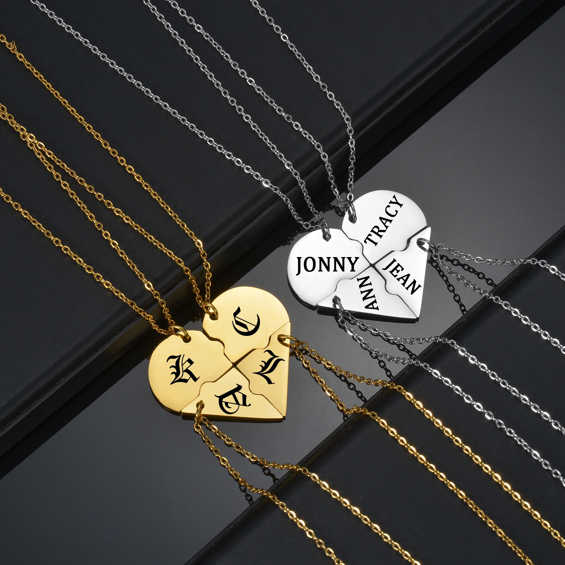 Acheerup Fashion Engrave Name Necklace for Women Customized Stainless Steel Three in One Heart Pendants Jewelry Couple Gifts
Acheerup Fashion Engrave Name Necklace for Women Customized Stainless Steel Three in One Heart Pendants Jewelry Couple Gifts