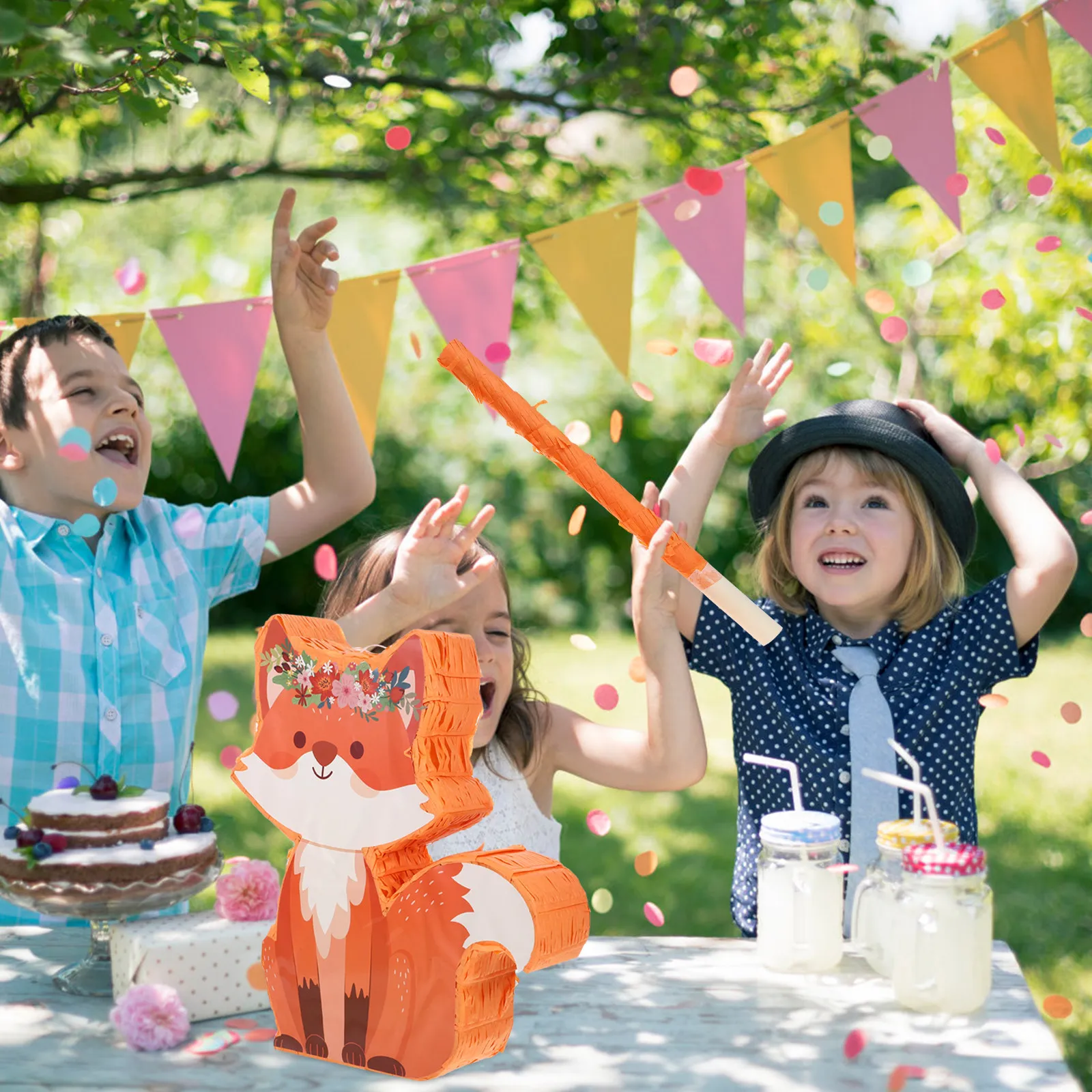 1Set Fox Pinata Paper Fillable Birthday Party Decoration Animal Theme Fun Party Favor Interactive Pinata Stand
1Set Fox Pinata Paper Fillable Birthday Party Decoration Animal Theme Fun Party Favor Interactive Pinata Stand
