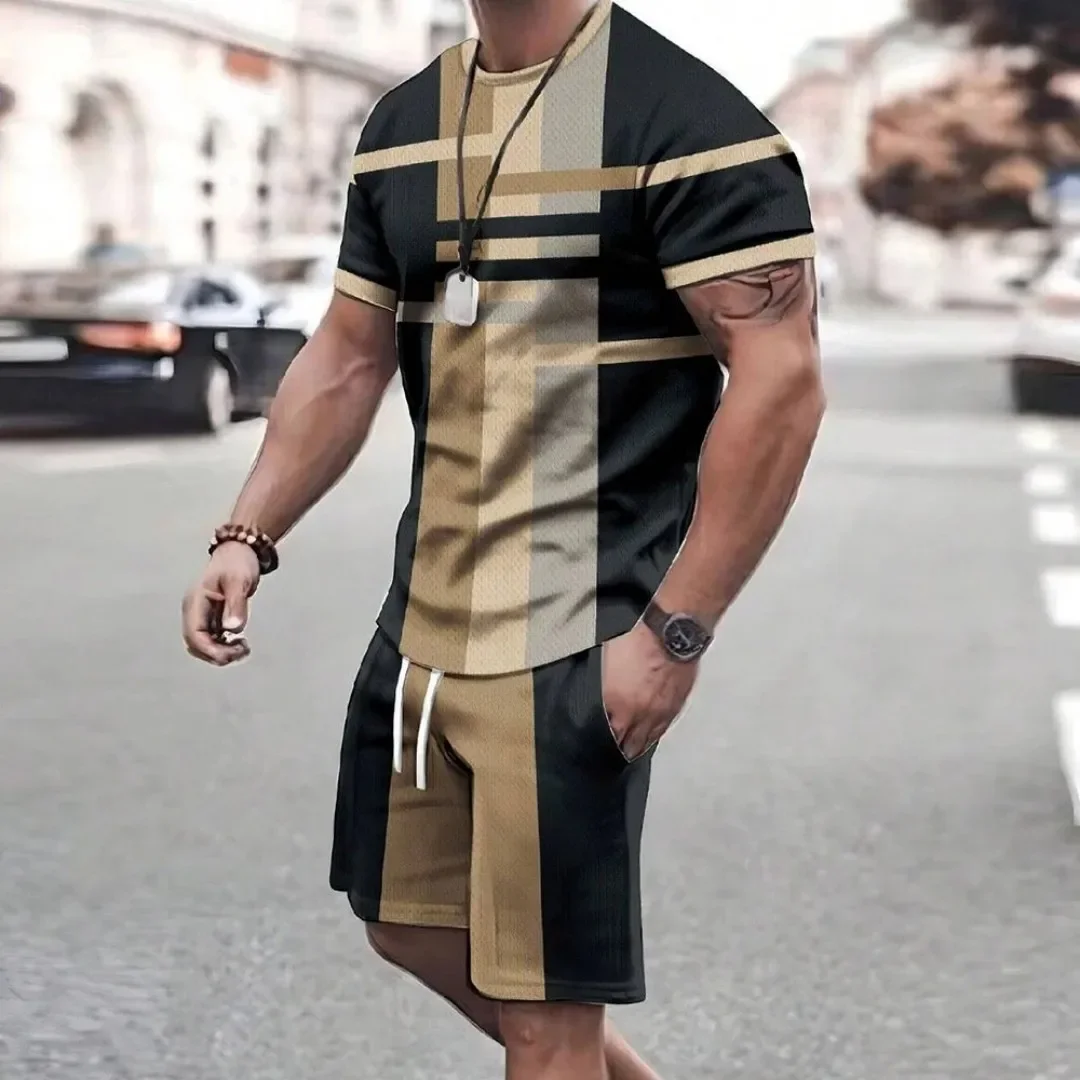 2025 casual shorts set Retro cool breathable and two piece set Fashion new Men's sports shorts Short sleeve T-shirt style
2025 casual shorts set Retro cool breathable and two piece set Fashion new Men's sports shorts Short sleeve T-shirt style