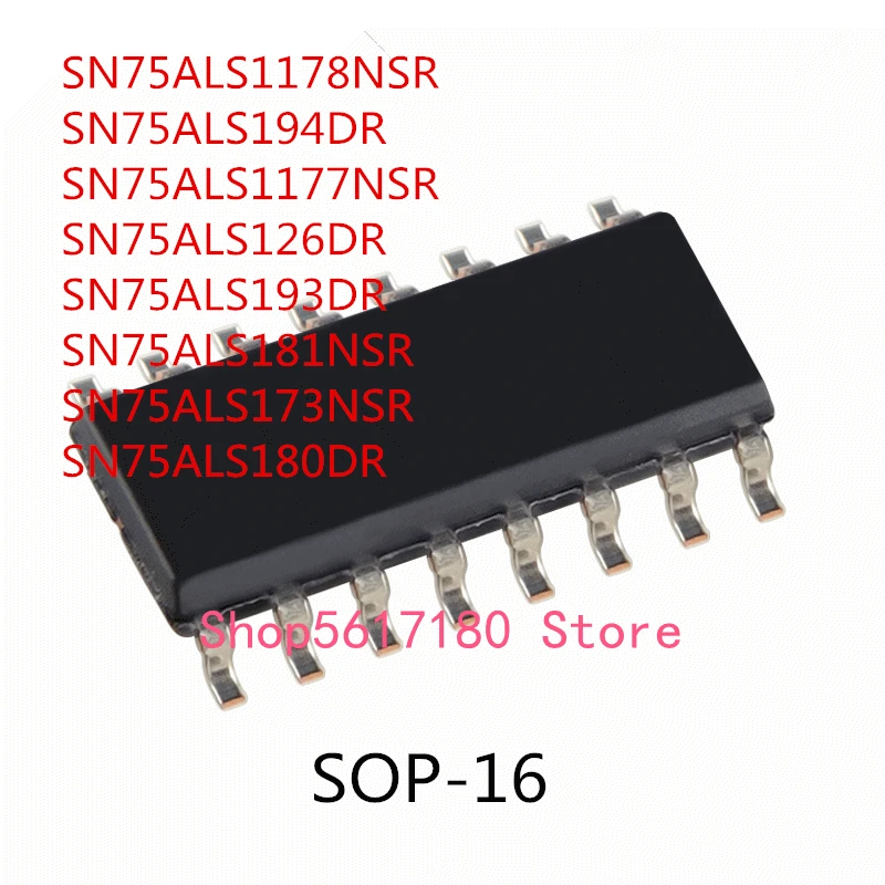10 шт. SN75ALS1178NSR SN75ALS194DR SN75ALS1177NSR SN75ALS126DR SN75ALS193DR SN75ALS181NSR SN75ALS173NSR SN75ALS180DR IC
10 шт. SN75ALS1178NSR SN75ALS194DR SN75ALS1177NSR SN75ALS126DR SN75ALS193DR SN75ALS181NSR SN75ALS173NSR SN75ALS180DR IC