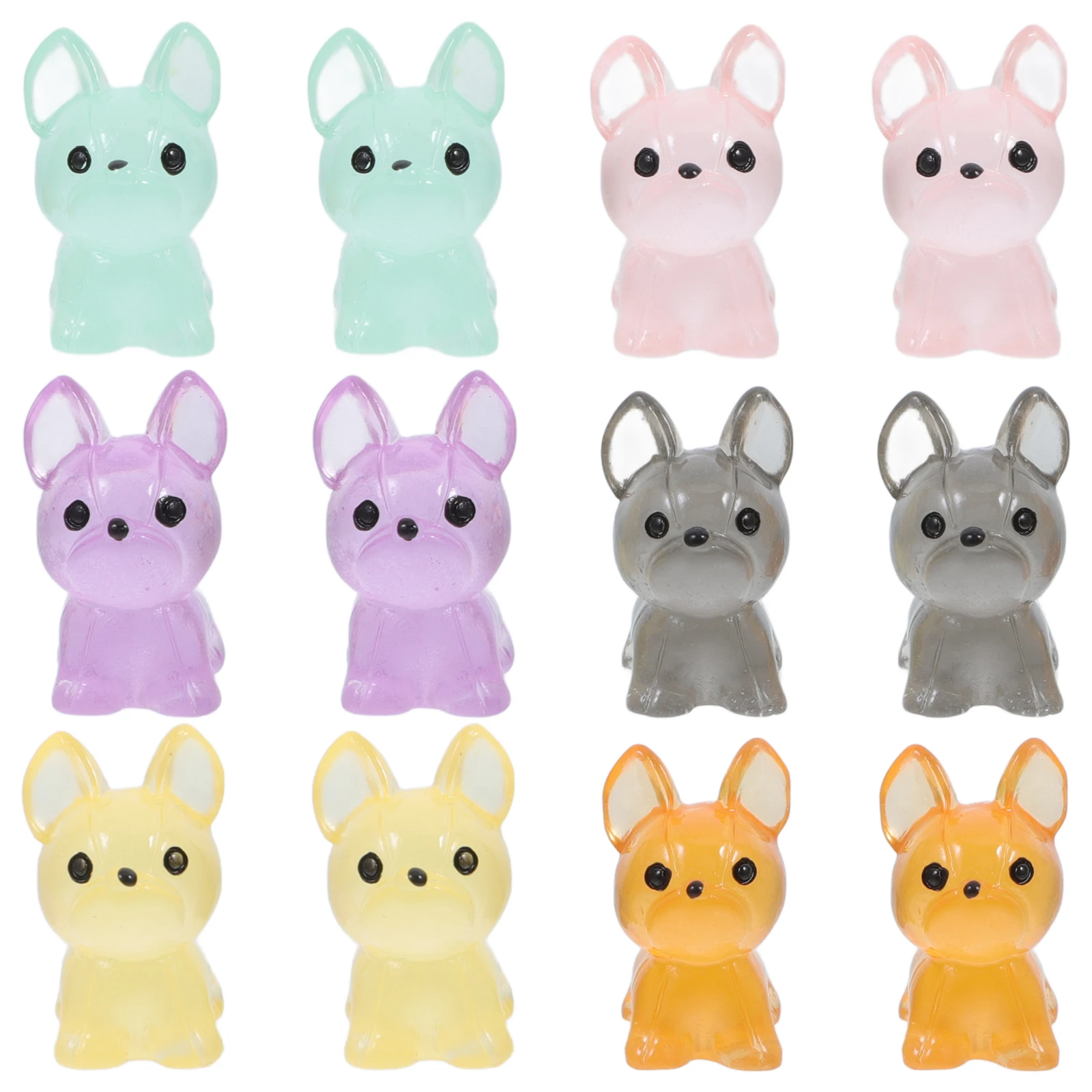 12pcs Glow In The Dark Mini Dogs Resin Figurines Tiny Puppy Statues Night Light Garden Decor Mini Animal Ornaments Home
12pcs Glow In The Dark Mini Dogs Resin Figurines Tiny Puppy Statues Night Light Garden Decor Mini Animal Ornaments Home
