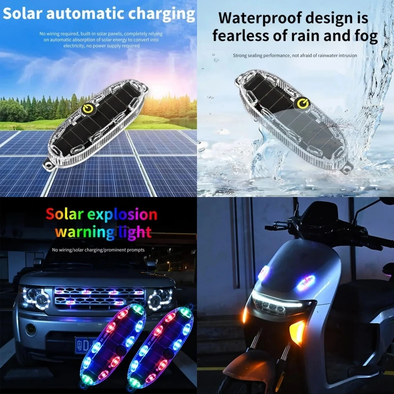 Solar Powered Flashing Warning Light LED Car Safety Flashing Light Car Motorcycle Electric Tricycle Warning Light
Solar Powered Flashing Warning Light LED Car Safety Flashing Light Car Motorcycle Electric Tricycle Warning Light