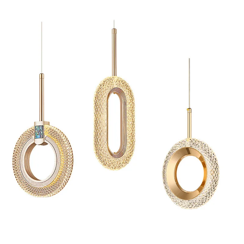 Modern Crystal LED Pendant Lamps for Bedside Dinning Room Indoor Hanging Lights Chandelier Lighting Fixtures for Corridor Aisle
Modern Crystal LED Pendant Lamps for Bedside Dinning Room Indoor Hanging Lights Chandelier Lighting Fixtures for Corridor Aisle