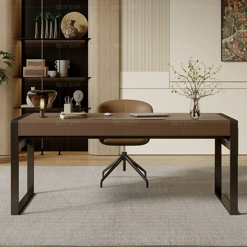 Italian Minimalist office table Furniture Study Designer High-end Saddle Leather Lift Top Table Office Table Picnic Auxiliary
Italian Minimalist office table Furniture Study Designer High-end Saddle Leather Lift Top Table Office Table Picnic Auxiliary