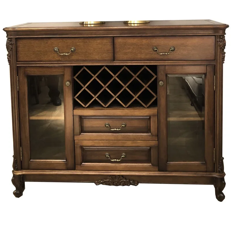 American solid wood dining side cabinet porch locker wine cabinet tea cabinet cupboard cupboard multi-functiona 
American solid wood dining side cabinet porch locker wine cabinet tea cabinet cupboard cupboard multi-functiona