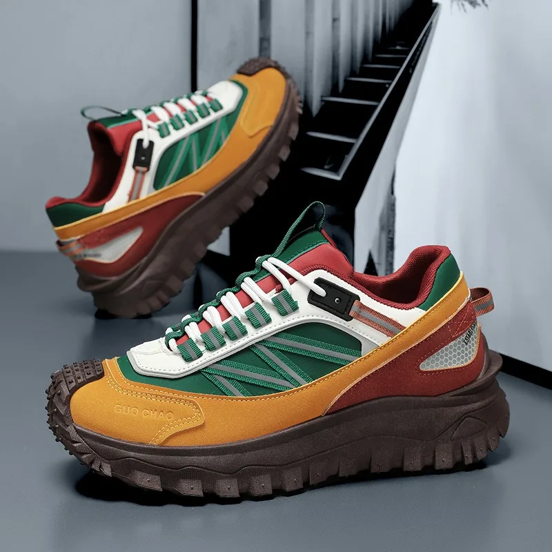 Chunky Sneakers Men Comfortable Running Shoes Fashion Casual Breathable Sports Shoes for Men Mesh Thick Platform Designer Shoes
Chunky Sneakers Men Comfortable Running Shoes Fashion Casual Breathable Sports Shoes for Men Mesh Thick Platform Designer Shoes