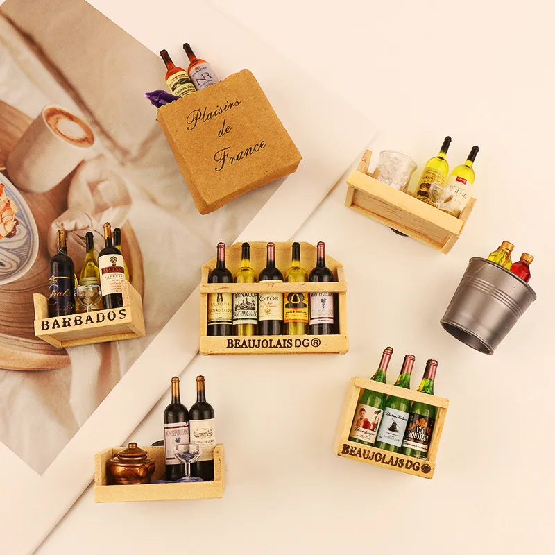 Mini Wooden Wine Bottle Stand Fridge Magnet Photography Prop Creative European Style Cute 3D Magnetic Stick-On Decorative Item
Mini Wooden Wine Bottle Stand Fridge Magnet Photography Prop Creative European Style Cute 3D Magnetic Stick-On Decorative Item