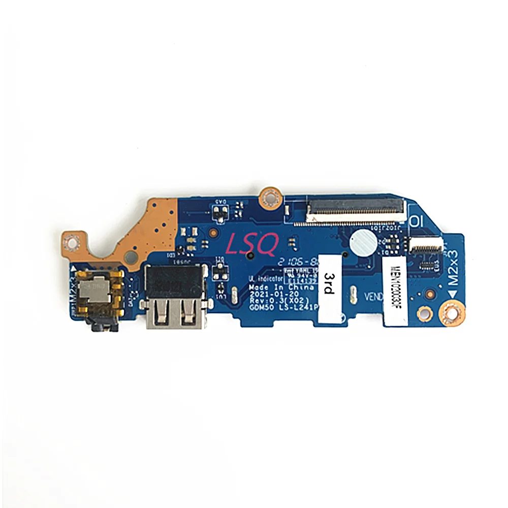 LS-L241P для Dell Inspiron 3510 3511 Power Botton USB Audio IO Board CN-0VWVFG VWVFG 100% Test OK
LS-L241P для Dell Inspiron 3510 3511 Power Botton USB Audio IO Board CN-0VWVFG VWVFG 100% Test OK