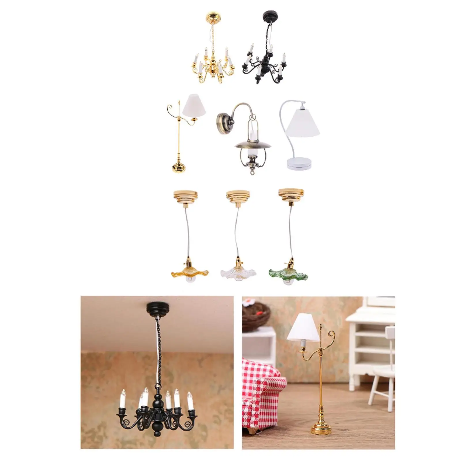 1:12 Scale Dollhouse Light Furniture Toy Scenery Supplies Ornament Home Gift Simulation Pretend Play Lamp Model Lighting Fixture
1:12 Scale Dollhouse Light Furniture Toy Scenery Supplies Ornament Home Gift Simulation Pretend Play Lamp Model Lighting Fixture