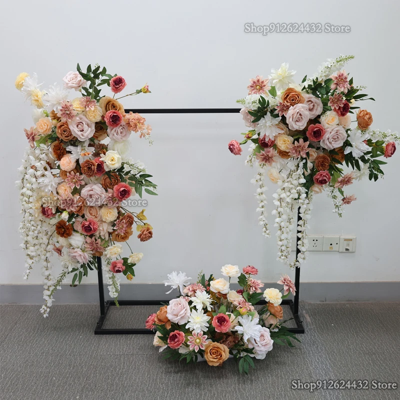 Coffee Autumn Artificial Rose Green Leaf Hyacinth Floral For Reception Aisle Floor Flower Row Wedding Decorations
Coffee Autumn Artificial Rose Green Leaf Hyacinth Floral For Reception Aisle Floor Flower Row Wedding Decorations