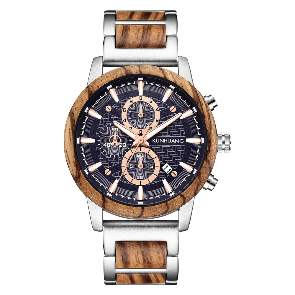 Men's Wooden Quartz Watch Set with Calendar Multi-Functional Fashionable Timepiece
Men's Wooden Quartz Watch Set with Calendar Multi-Functional Fashionable Timepiece
