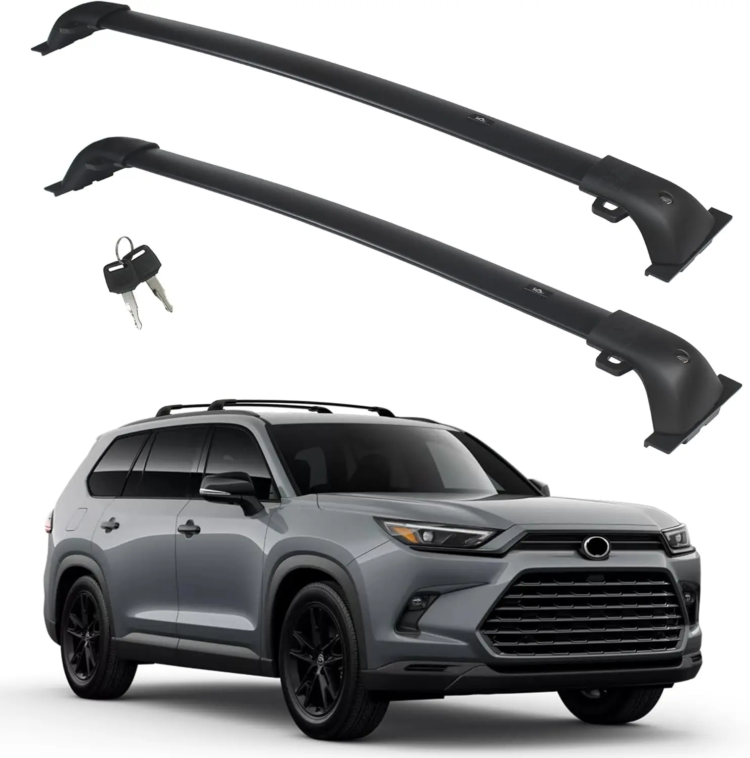 Heavy Duty Roof Rack Crossbar for Toyota Grand Highlander Lexus TX 2024+, Max 260lb Load, Lockable Anti-Theft Black
Heavy Duty Roof Rack Crossbar for Toyota Grand Highlander Lexus TX 2024+, Max 260lb Load, Lockable Anti-Theft Black