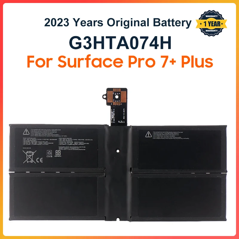 Аккумулятор G3HTA074H для ноутбука Microsoft Surface Pro 7 + Plus 1960, планшетный ПК DYNH03 G3HTA073H, 7,58 в, 6444 мАч
Аккумулятор G3HTA074H для ноутбука Microsoft Surface Pro 7 + Plus 1960, планшетный ПК DYNH03 G3HTA073H, 7,58 в, 6444 мАч