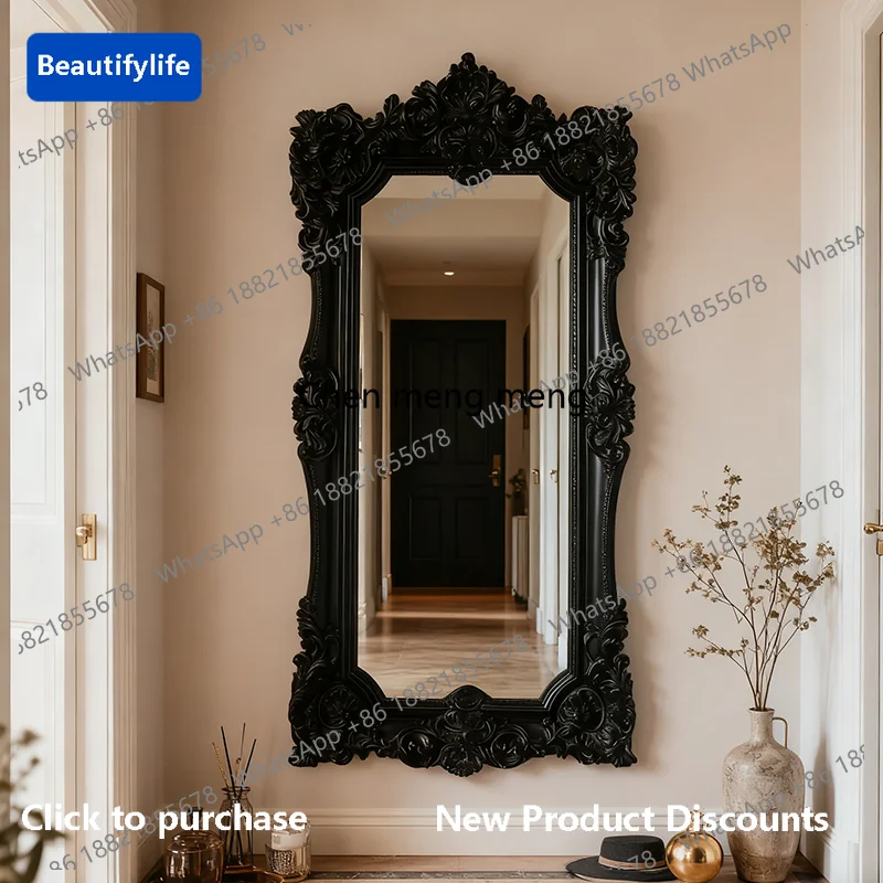 M183 French retro full-length mirror American carved floor mirror cloakroom luxury full-length mirror
M183 French retro full-length mirror American carved floor mirror cloakroom luxury full-length mirror