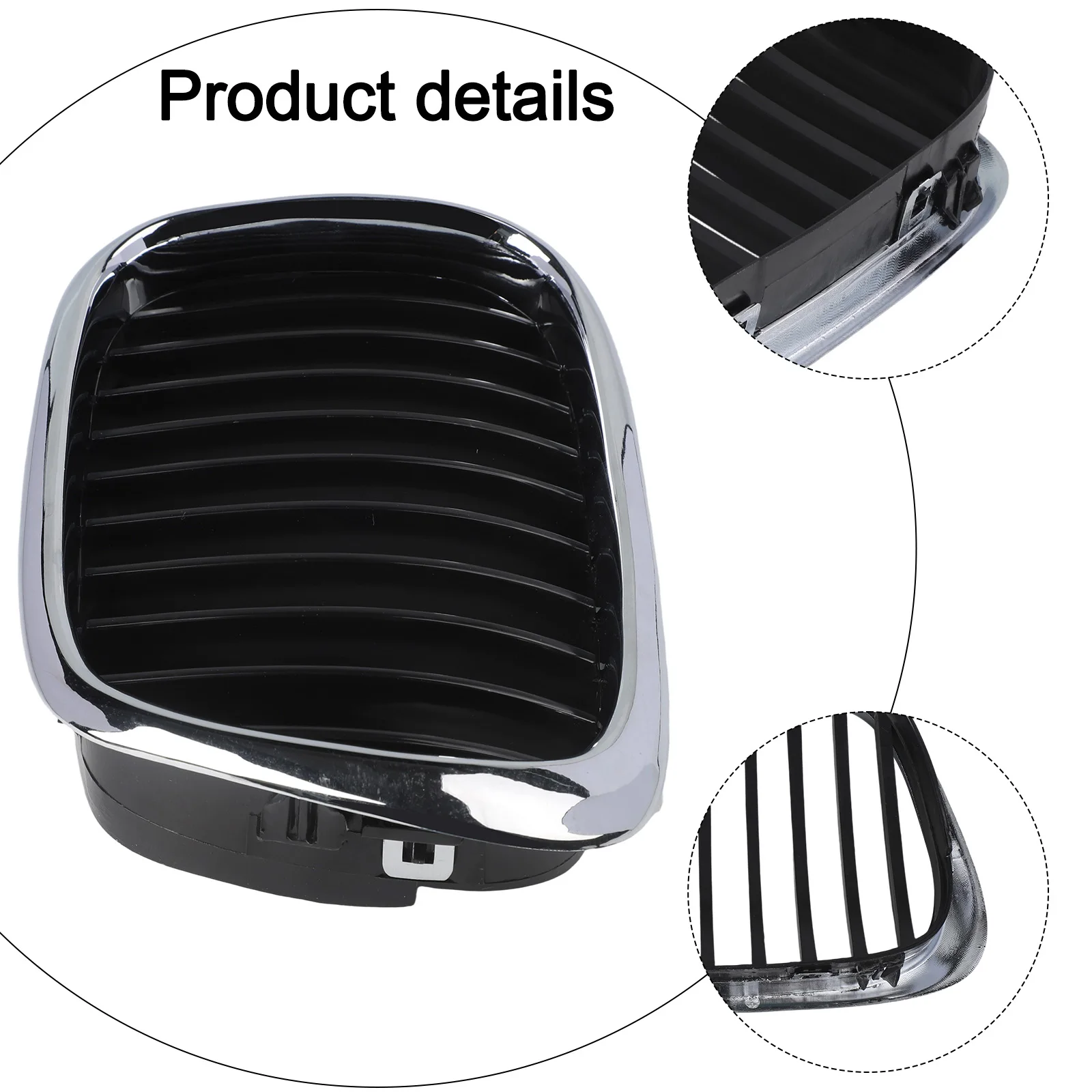 Front Kidney Grille for BMW For E39 1997 2003 Stylish Chrome Black Design OEM Part Numbers 51137005837 & 51137005838
Front Kidney Grille for BMW For E39 1997 2003 Stylish Chrome Black Design OEM Part Numbers 51137005837 & 51137005838