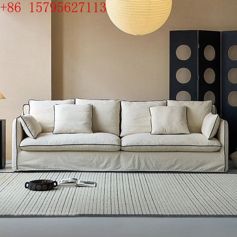 Retro style sofa linen removable and washable super soft fabric sofa
Retro style sofa linen removable and washable super soft fabric sofa