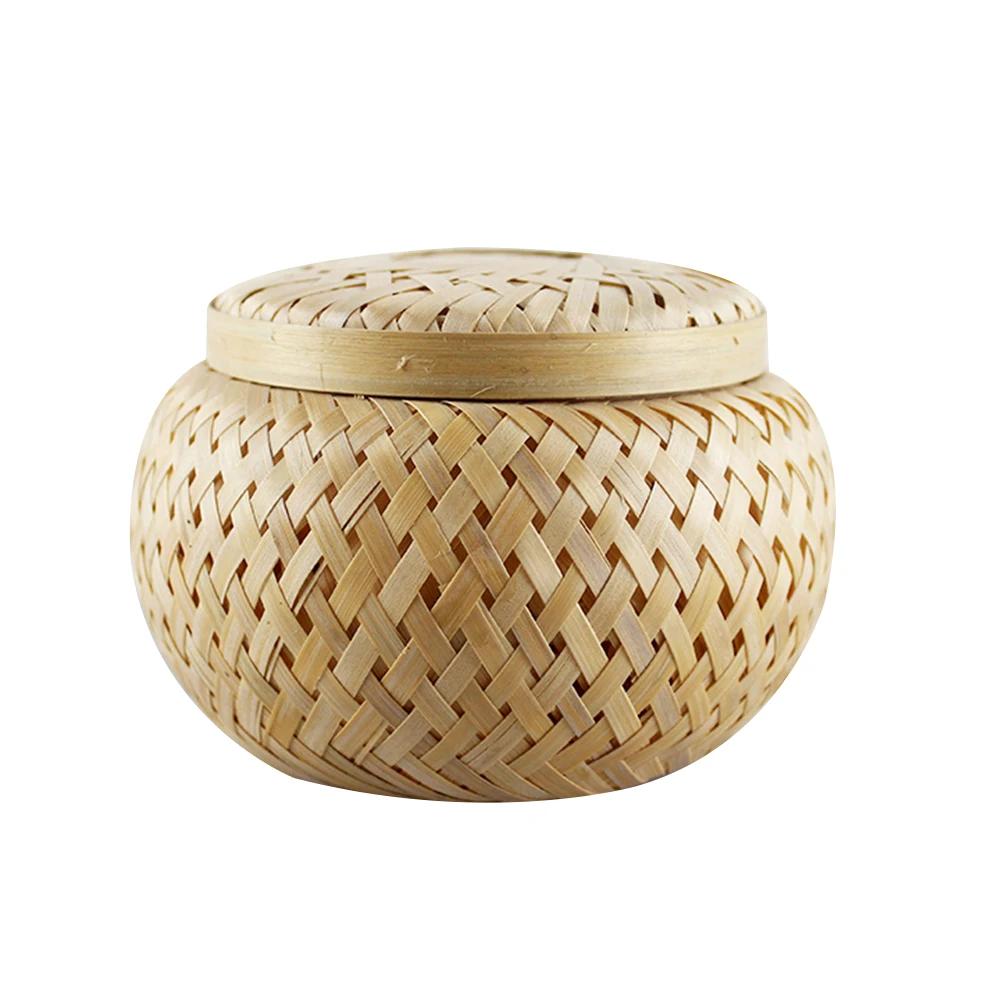 Bamboo Woven Tea Canister Small Green Loose Leaf Storage Container Dust Household Decor Gift Idea Wedding
Bamboo Woven Tea Canister Small Green Loose Leaf Storage Container Dust Household Decor Gift Idea Wedding
