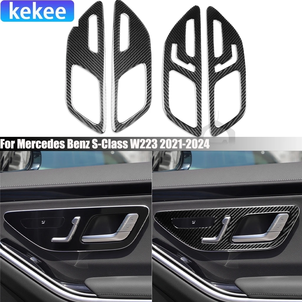 Carbon Fiber Door Handle Panel Cover Sticker Car Accessories Interior Trim For Mercedes Benz S-Class W223 2021 2022 2023 2024
Carbon Fiber Door Handle Panel Cover Sticker Car Accessories Interior Trim For Mercedes Benz S-Class W223 2021 2022 2023 2024