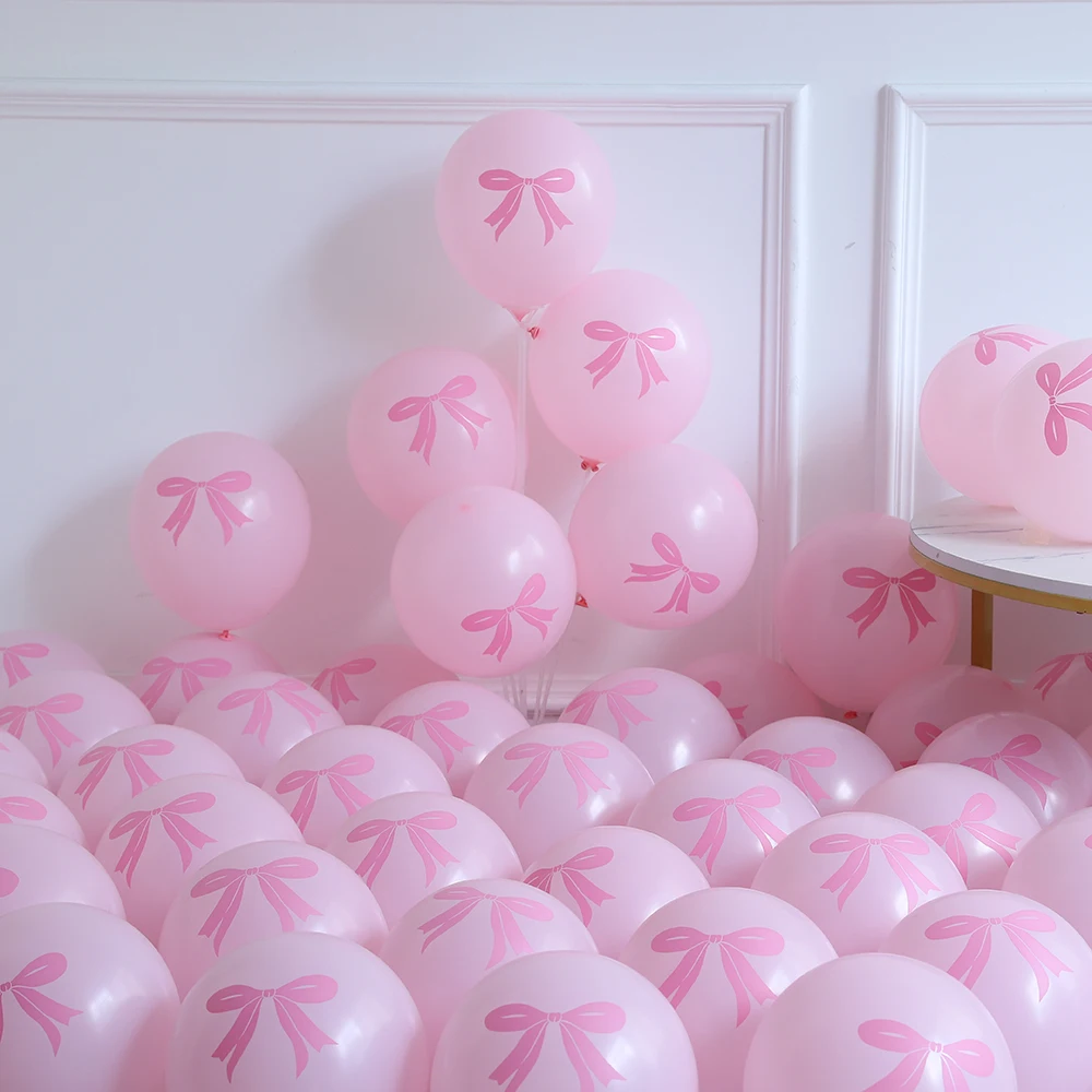 50/100Pcs 12inch Bow Print Balloons Pink White Black Bow Balloons Boy Girl Birthday Party Wedding Baby Shower Decoration Globos
50/100Pcs 12inch Bow Print Balloons Pink White Black Bow Balloons Boy Girl Birthday Party Wedding Baby Shower Decoration Globos