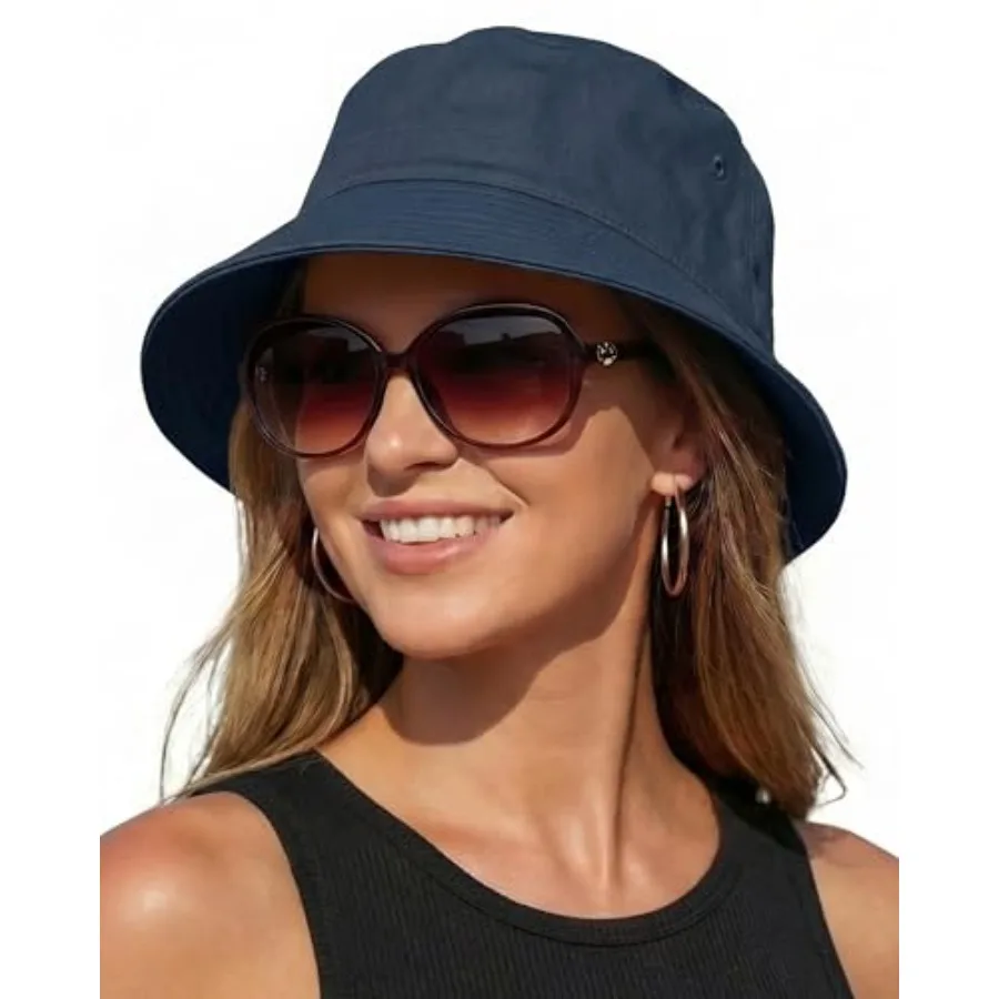 HONGTEYA Bucket Sun Hats for Woman Men Cotton Packable Summer Beach Sun Bucket Hats for Women Men Fishing Outdoor Vacation
HONGTEYA Bucket Sun Hats for Woman Men Cotton Packable Summer Beach Sun Bucket Hats for Women Men Fishing Outdoor Vacation