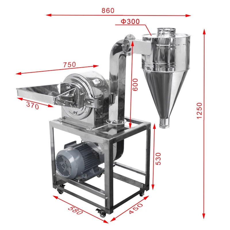220V/380V Feed processing grains corn wheat, and soybean grinding Rice Corn Flour Mill Self-Priming Grain Grinder Machine
220V/380V Feed processing grains corn wheat, and soybean grinding Rice Corn Flour Mill Self-Priming Grain Grinder Machine