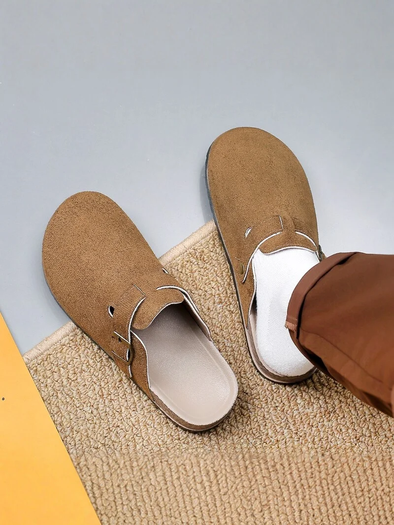 Men's Slippers 2026 New Winter Home Outdoor Wear-Resistant Lazy Slip-On Casual Cork Headed Half Slippers
Men's Slippers 2026 New Winter Home Outdoor Wear-Resistant Lazy Slip-On Casual Cork Headed Half Slippers