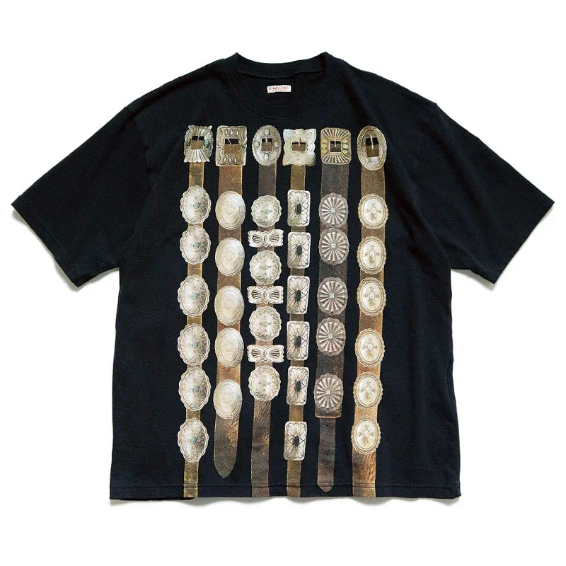 KAPITAL 24SS Hirata and Hongri T-Shirts Cotton Metal Belt Decorative Pattern Style Short Sleeved Tees
KAPITAL 24SS Hirata and Hongri T-Shirts Cotton Metal Belt Decorative Pattern Style Short Sleeved Tees