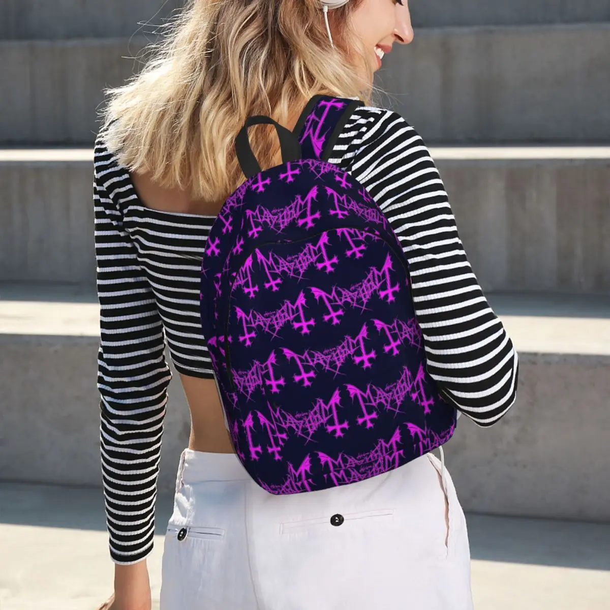 Mayhem Logo In Bright Pink Student Backpack School Bag Hiking Travel Daypack for Boys Girls Fashion Bookbag Shoulder Bags
Mayhem Logo In Bright Pink Student Backpack School Bag Hiking Travel Daypack for Boys Girls Fashion Bookbag Shoulder Bags