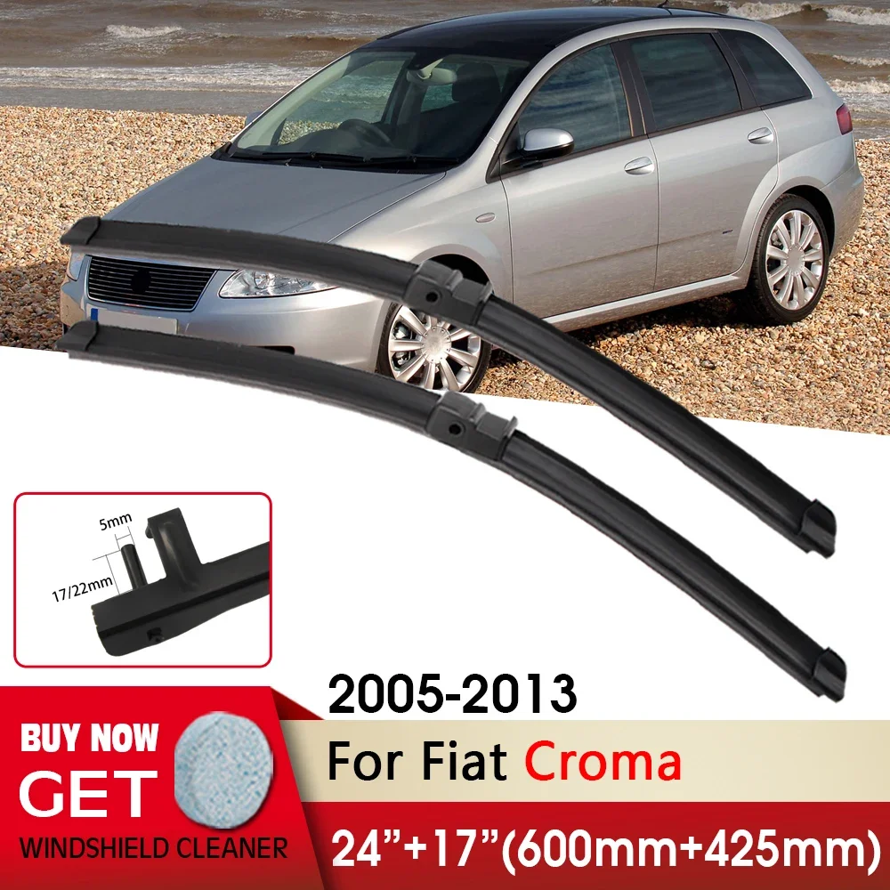 Car Wiper RHD & LHD Front Wiper Blades 24"+17" For Fiat Croma 2005-2013 Fit Side Pin Arm Windshield Windscreen Front Window
Car Wiper RHD & LHD Front Wiper Blades 24"+17" For Fiat Croma 2005-2013 Fit Side Pin Arm Windshield Windscreen Front Window
