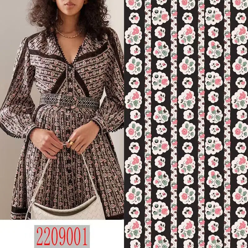 European and American Brand Printed Fabric Plant Flower Silk Crepe De Chine 100% Mulberry Silk Women's Clothing Fabric
European and American Brand Printed Fabric Plant Flower Silk Crepe De Chine 100% Mulberry Silk Women's Clothing Fabric