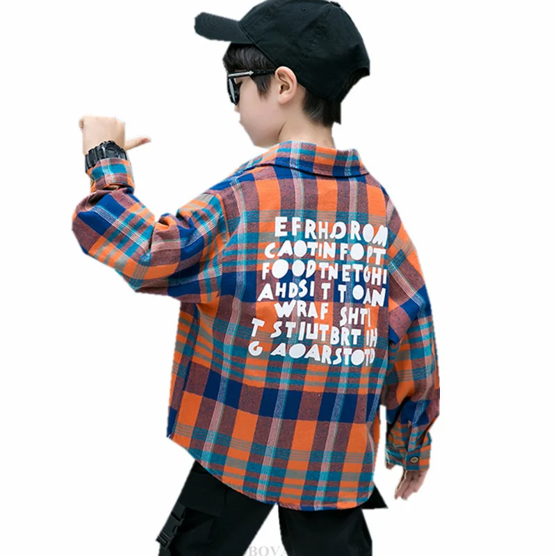 Spring Autumn Teenager Plaid Shirt for Boy Long Sleeve Korean Casual Style Big Kids Cotton Blouse Children's Casual Clothes
Spring Autumn Teenager Plaid Shirt for Boy Long Sleeve Korean Casual Style Big Kids Cotton Blouse Children's Casual Clothes