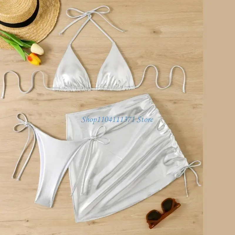 P9FC Women Bathing Suit Color Swimwear 3 Pcs Split Swimsuit with Beach Skirt Ladies Push Up Swimming Costume Set
P9FC Women Bathing Suit Color Swimwear 3 Pcs Split Swimsuit with Beach Skirt Ladies Push Up Swimming Costume Set