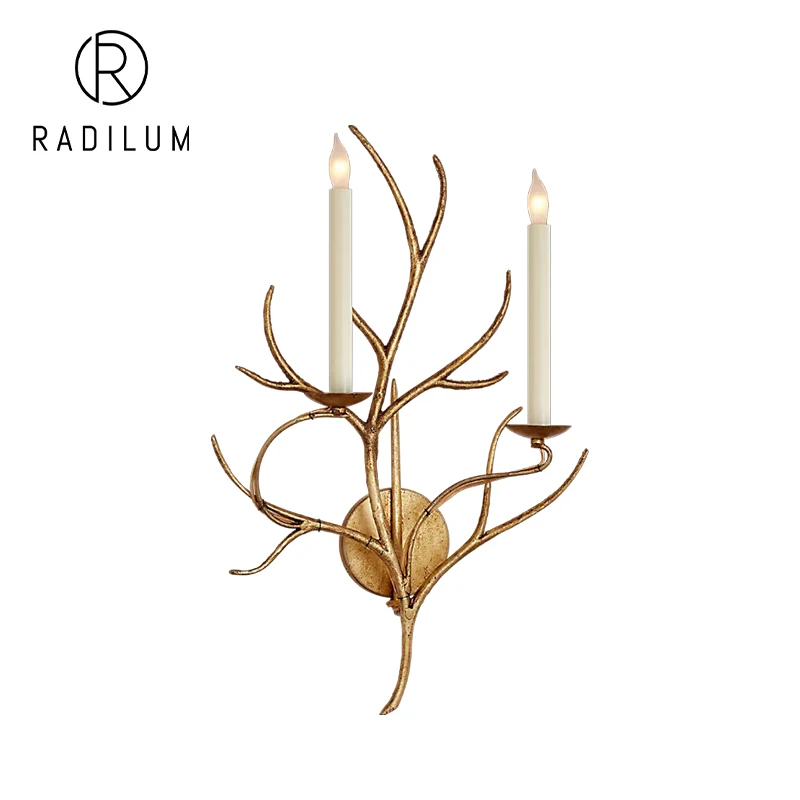 Vintage Wall Lamp American Living Room Decor Brass Metal Tree Branch Shape LED 2 Light Luxury Creative Sconce Light
Vintage Wall Lamp American Living Room Decor Brass Metal Tree Branch Shape LED 2 Light Luxury Creative Sconce Light