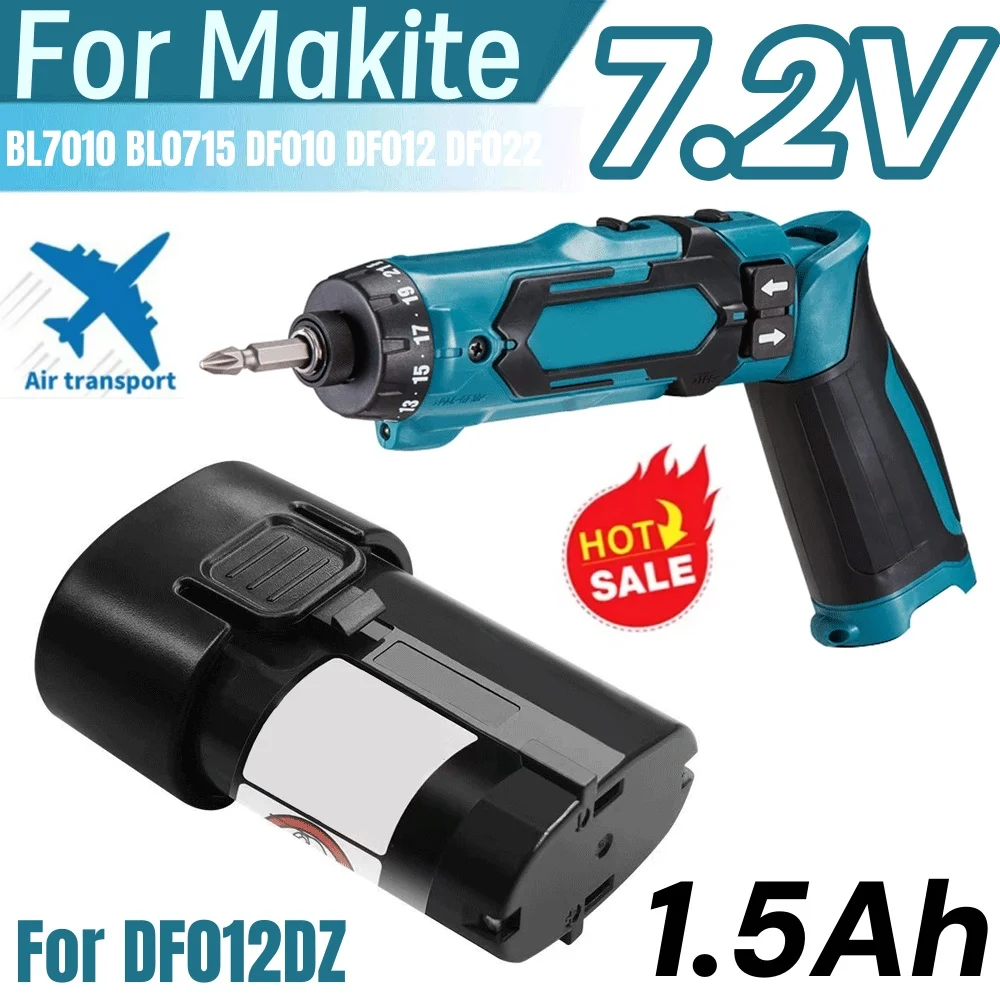 Electric Tool Battery For Makita 7.2V 1500mah/1.5Ah BL7010 BL0715 DF010 DF012 DF022 7.2-4 194355-2 194356-3..
Electric Tool Battery For Makita 7.2V 1500mah/1.5Ah BL7010 BL0715 DF010 DF012 DF022 7.2-4 194355-2 194356-3..