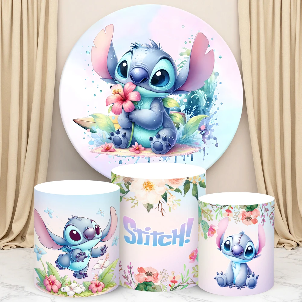 Disney Stitch Design Round Cylinder Backdrop Cover for BabyShower Kids Birthday Party Decor Photo Background Cylinder Cake Cover
Disney Stitch Design Round Cylinder Backdrop Cover for BabyShower Kids Birthday Party Decor Photo Background Cylinder Cake Cover