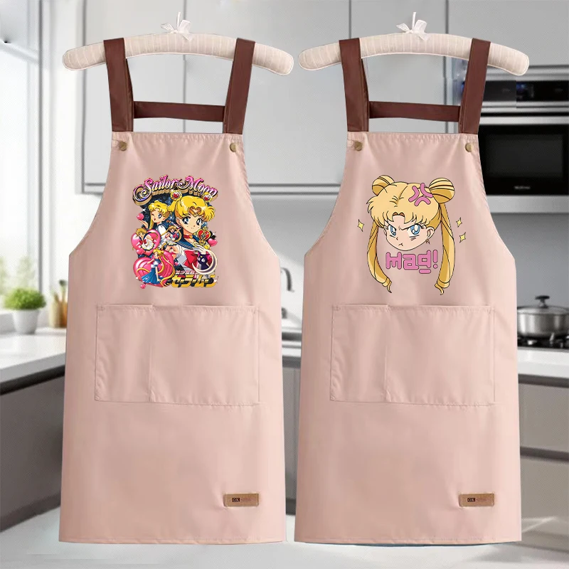 Cute Sailores Moon Apron Pink Coffee Shop Kitchen Anti Stain Aprons Fashion Cartoon Anime Printed Baking Activity Kawaii Props
Cute Sailores Moon Apron Pink Coffee Shop Kitchen Anti Stain Aprons Fashion Cartoon Anime Printed Baking Activity Kawaii Props