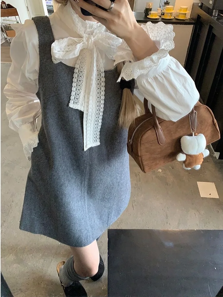 ay Woolen Vest Dr Women's Spring Autumn Elegance Knot Long Sve irt Two Piece Set Princ Sle Casual Fa...
ay Woolen Vest Dr Women's Spring Autumn Elegance Knot Long Sve irt Two Piece Set Princ Sle Casual Fa...