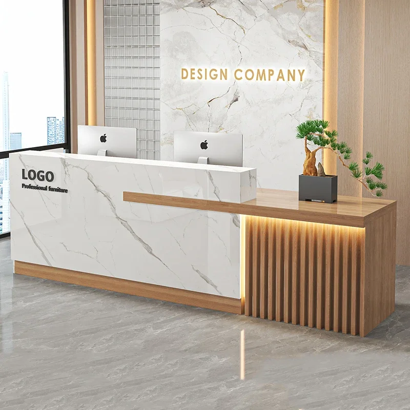 Simple Modern Reception Desks Senior Luxury Unique Luxury Bar Counter Salon Classic Escritorio De Recepcion Commercial Furniture
Simple Modern Reception Desks Senior Luxury Unique Luxury Bar Counter Salon Classic Escritorio De Recepcion Commercial Furniture