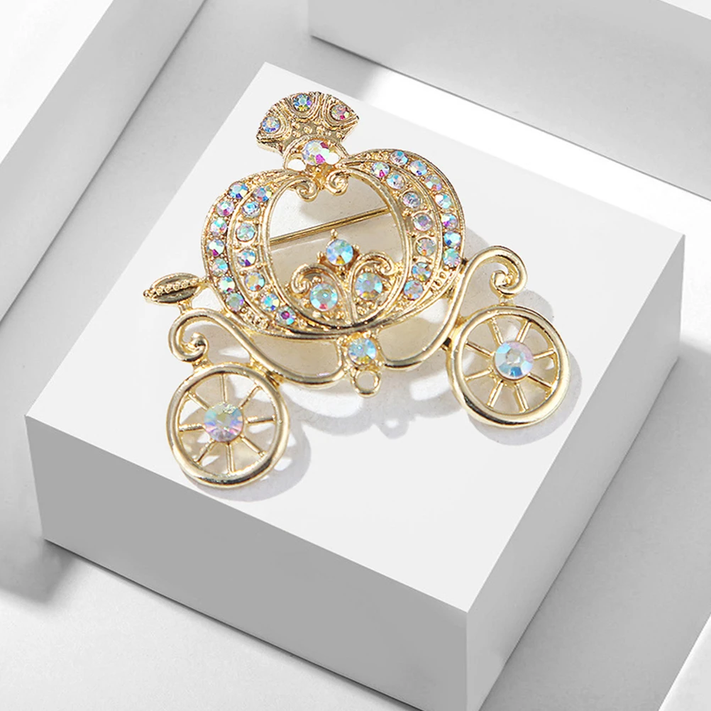 Pumpkin Carriage Brooch Women Gold Rhinestone Pin Vintage Fashion Jewelry Clothes Hat Dress Sweater Party Gift
Pumpkin Carriage Brooch Women Gold Rhinestone Pin Vintage Fashion Jewelry Clothes Hat Dress Sweater Party Gift